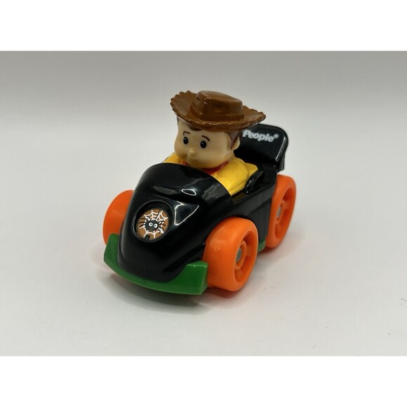 Fisher Price Little People Wheelies Disney Toy Story Woody Halloween Car Rare - Picture 10 of 10